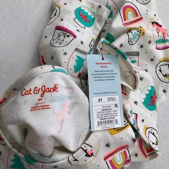 Cat & Jack NWT Long Sleeves Dress Girls 2T - Picture 6 of 7